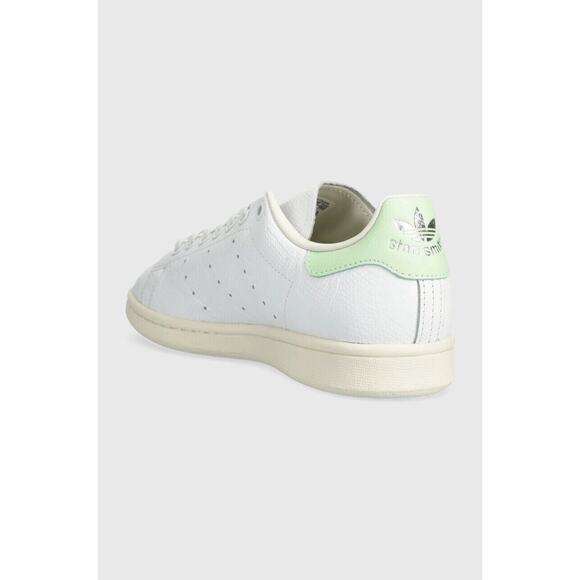 Adidas Shoes Women Size 8 Stan Smith Cloud White / Semi Green Spark / Off White - Picture 6 of 11